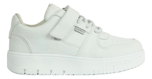 Tenis Blanco Urbano Casual Escolar Ligero Velcro Resistente