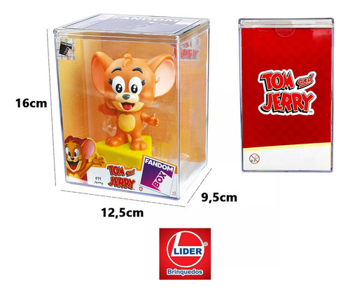 Boneco Tom E Jerry Desenho Classico Fandom Box Lider - Jerry