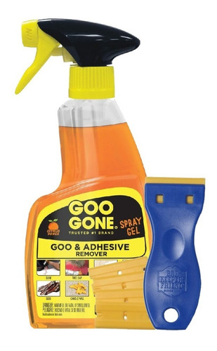 Removedor De Adhesivos Goo Gone 355 Ml Y Raspador Bkf 