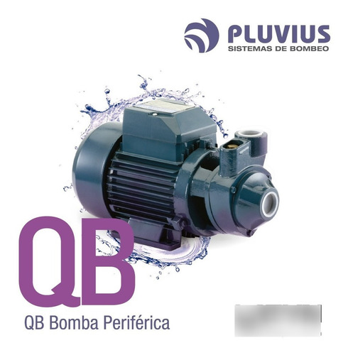Imagen 2 de 9 de Bomba Periferica - Qb 60-1/2 Hp Pluvius + Envío Gratis