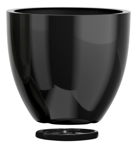 Vaso Fibra De Vidro Estilo Vietnamita 57cm + Com Prato