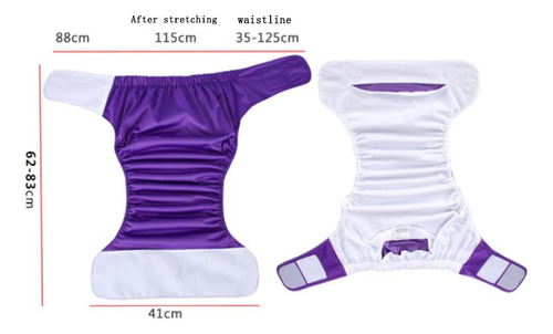 3x Pantalones De Incontinencia De Pañales Para Adultos
