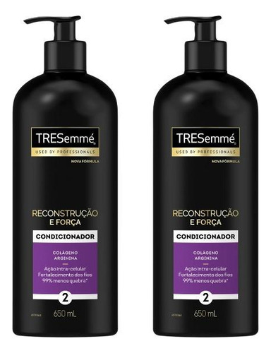  Condicionador Tresemme Reconstrucao E Força 650ml-kit C/2un