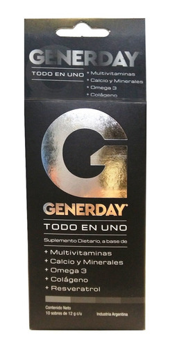 Generday Todo En Uno. Estuche X 10 Sobres. De Fábrica.