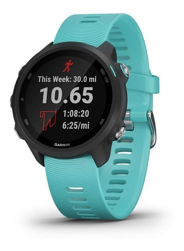 Relógio Esportivo Garmin Forerunner 245 Music Preto E Aqua