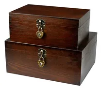 Comprar  Estuches De Recuerdo De Madera Con Cerradura Y Llaves, Caja
