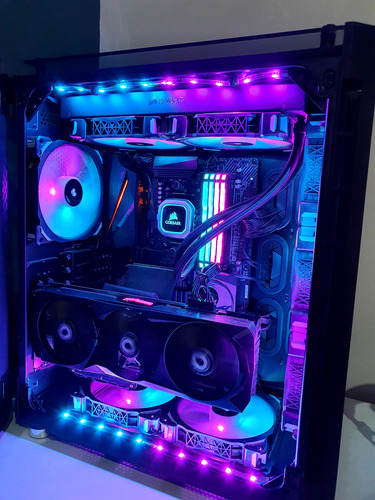 Gabinete Corsair 680x + H115i Pro + Fans + Led + Hubs Preto (Usado)