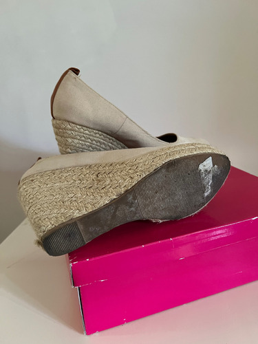 Zapatos Mujer Yute Taco Chino Suela Goma Espadrilles (Usado)