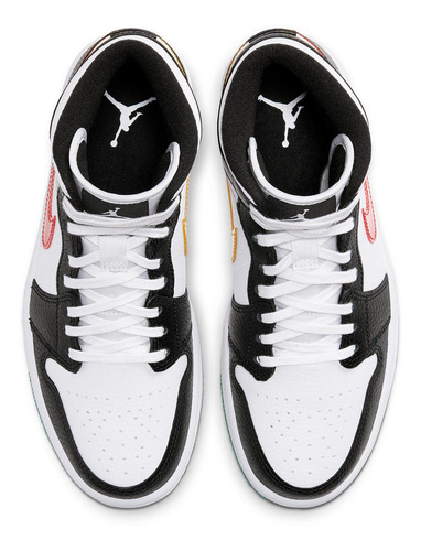 Zapatillas Jordan 1 Mid Alternate Swooshes Red Bq6472_063