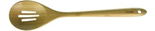 Norpro 12-inch Bamboo Slotted Spoon, Shown