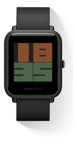 Imagen 1 de 5 de Smartband Amazfit Basic Bip S 1.28" caja de  policarbonato  carbon black, malla  negra de  tpu A1821