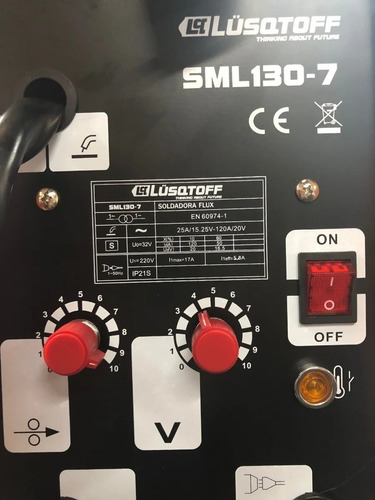 Imagen 4 de 10 de Soldadora Mig Lusqtoff Flux 120 Amp + Careta + Alambre + Esc