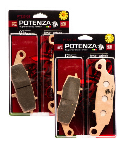 Kit Pastilha Diant Potenza Suzuki Gsr 750 229gt+231gt