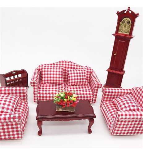 Mesa De Café Con Mesa De Té En Miniatura, Tamaño L, 1:12 Dol