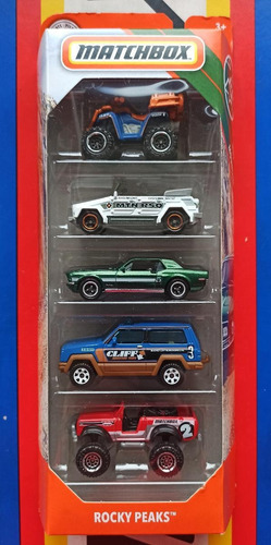 Matchbox  5 Pack - Rocky Peaks - 1/64 - Gkj09