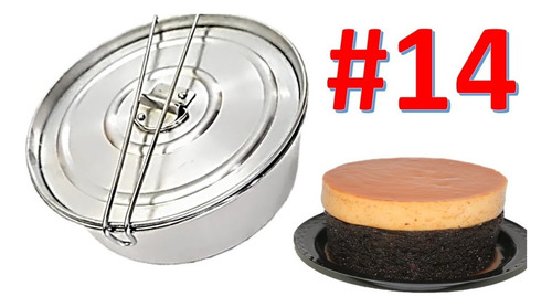 Moldes Flanera Fiambrera Flan Aluminio 1 Pza 14 Cm Postres
