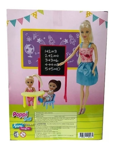 Kiara Maestra Con Accesorios Poppi Doll 5979 Creciendo