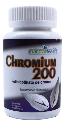 Polinicotinato De Cromo 275 Mg 90 Tab-natural Health Sabor Sin Sabor