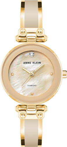 Reloj Con Brazalete En Tono Dorado Para Mujeres