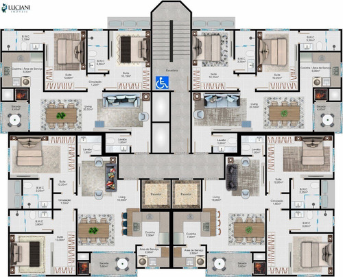 Imagem 2 de 3 de Excelente Apartamento Com 02 Suítes Em Porto Belo! - Ap03833 - 69410735