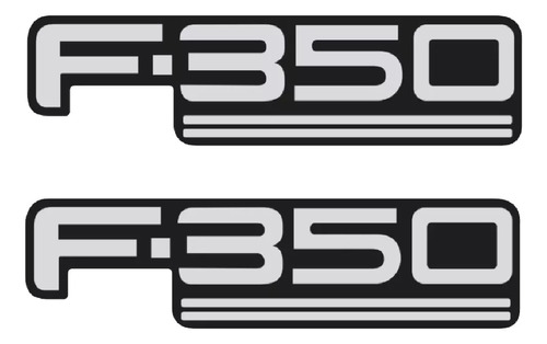 Adesivos Compatível Ford F350 F-350 Emblema Resinado Kit97