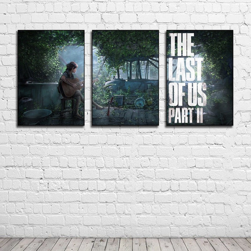 Cuadro Decorativo The Last Of Us Part 2 Ellie Set 3 Pzs Full