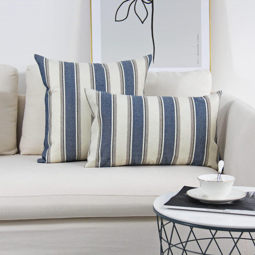Jojusis Stripe Show Pillow Covers Cubas De Almohadas De Casa