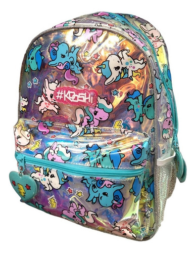 Mochila Ponies Brillosa Chica 91331 Arpelli Color Turquesa