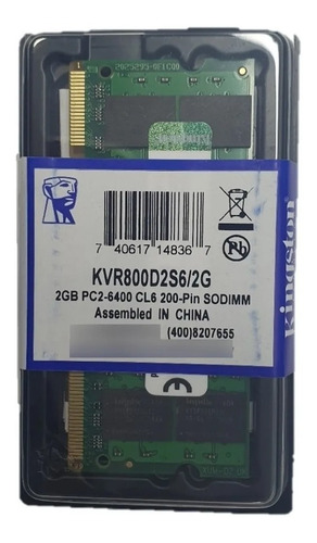 Memoria Ram Ddr2 2gb Para Laptop Nueva Garantia 3 Meses