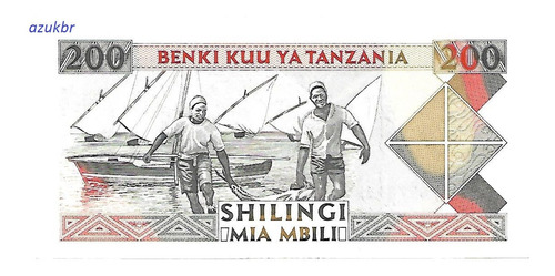 * Tanzania - 200 Shilingi Nd (1993) - P.25b - Fe *