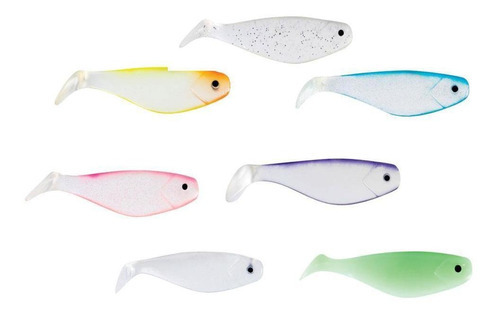 Isca Artificial De Silicone Soft Bait W093 Kit C/5 Coloridas Cor n/a