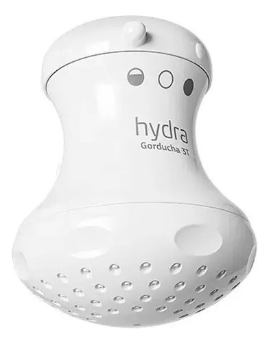 Chuveiro Ducha Elétrico Gorducha 3 T 127v 5400w Hydra Corona Acabamento Brilhante Cor Branco