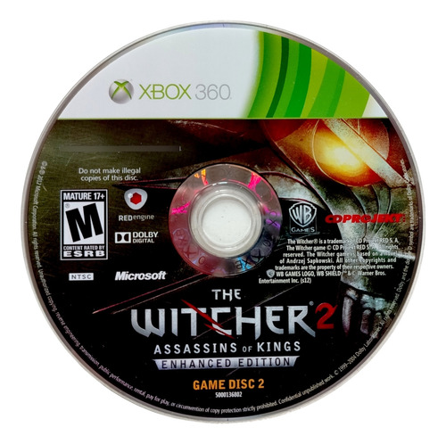 The Witcher 2: Assassins Of Kings Enhanced Edition Xbox 360 (Reacondicionado)