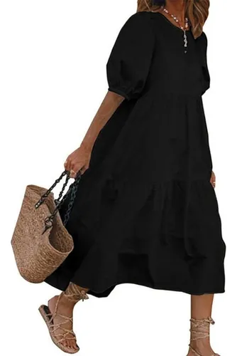 comprar Las Mujeres Holgado Kaftan Midi Vestido De Playa Vacaciones