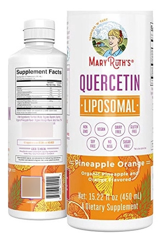 Maryruth Organics Vitamina, Sin Azúcar, Quercetina Líquida