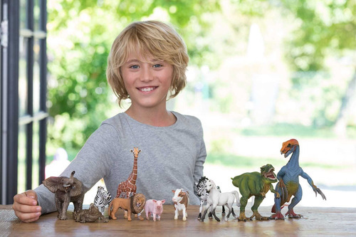 Schleich Animales Juguete Elefante Africano Hembra +libro