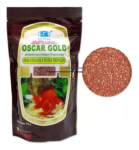 Ração Oscar Gold 300g Alevinos Peixes Marinho Ou Doce 