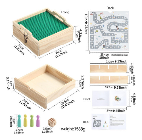 Montessori Building Toy Set Box Habilidad Motor Aprendizaje