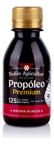 Propóleo Premium 20% Noble Apic Miel Zinc Vitamina C 125c Propóleo