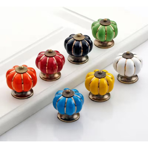 7 Piezas Manija Muebles Mango De Cerámica Pomos Cajón