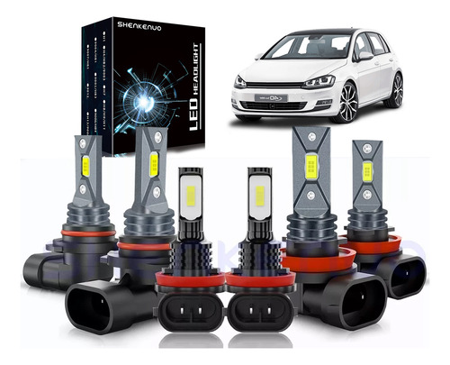 Kit De Focos Led Para Ford Edge 2007-2010 9005 H11