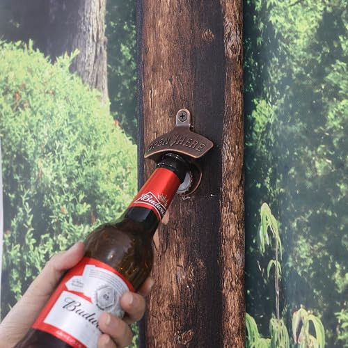 Antiguo Abridor Magnético De Tapas De Cerveza Montado En Pos