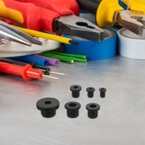 100 Unidades De Plugues De Silicone Perfurados Em Forma De T
