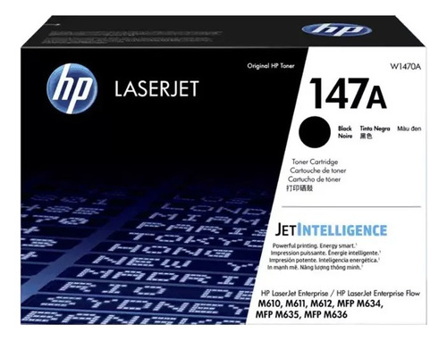 Toner Original Hp 147a Negro W1470a M611 M612 Mfp M636 C/iva