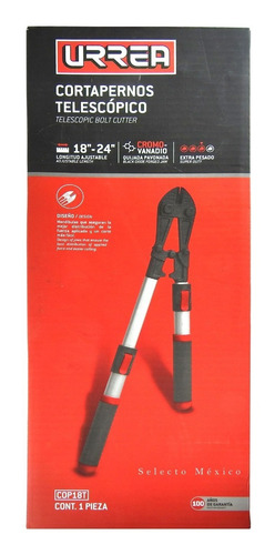 Cizalla Telescópica 18-24'' Urrea® Cortapernos Extrapesado
