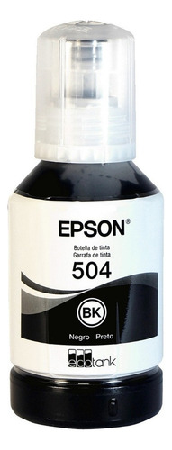 Botella Epson T5041 Ecotank T504 Serie L 127ml 2 Piezas /vc Tinta Negro