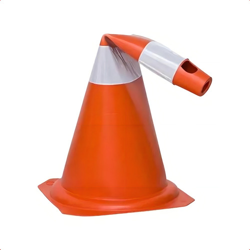 Cone De Segurança 50cm Laranja E Branco Flexível - Plastcor