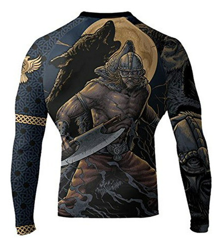 Ropa De Esquí - Raven Fightwear Men's Ulfhedinn Mma Bjj Rash