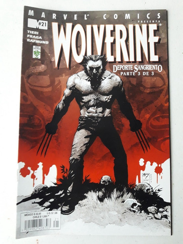 Wolverine Cómic # 21 Deporte Sangriento Parte 3 De 3