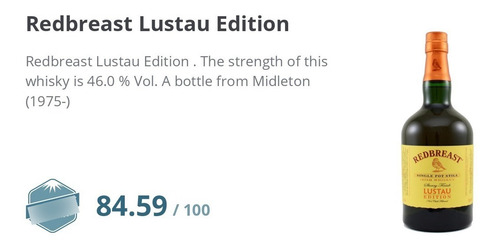 Whisky Redbreast Lustau Edition Plaza Serrano